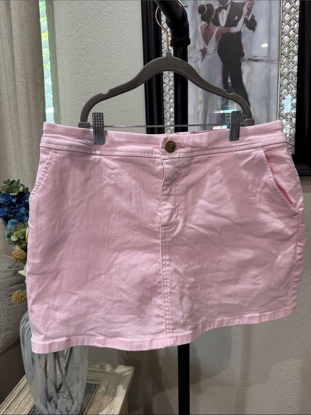 Lilly Pulitzer Pale Pink Cotton Mini Skort